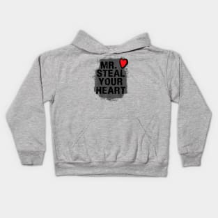 Mr. steal your heart Kids Hoodie